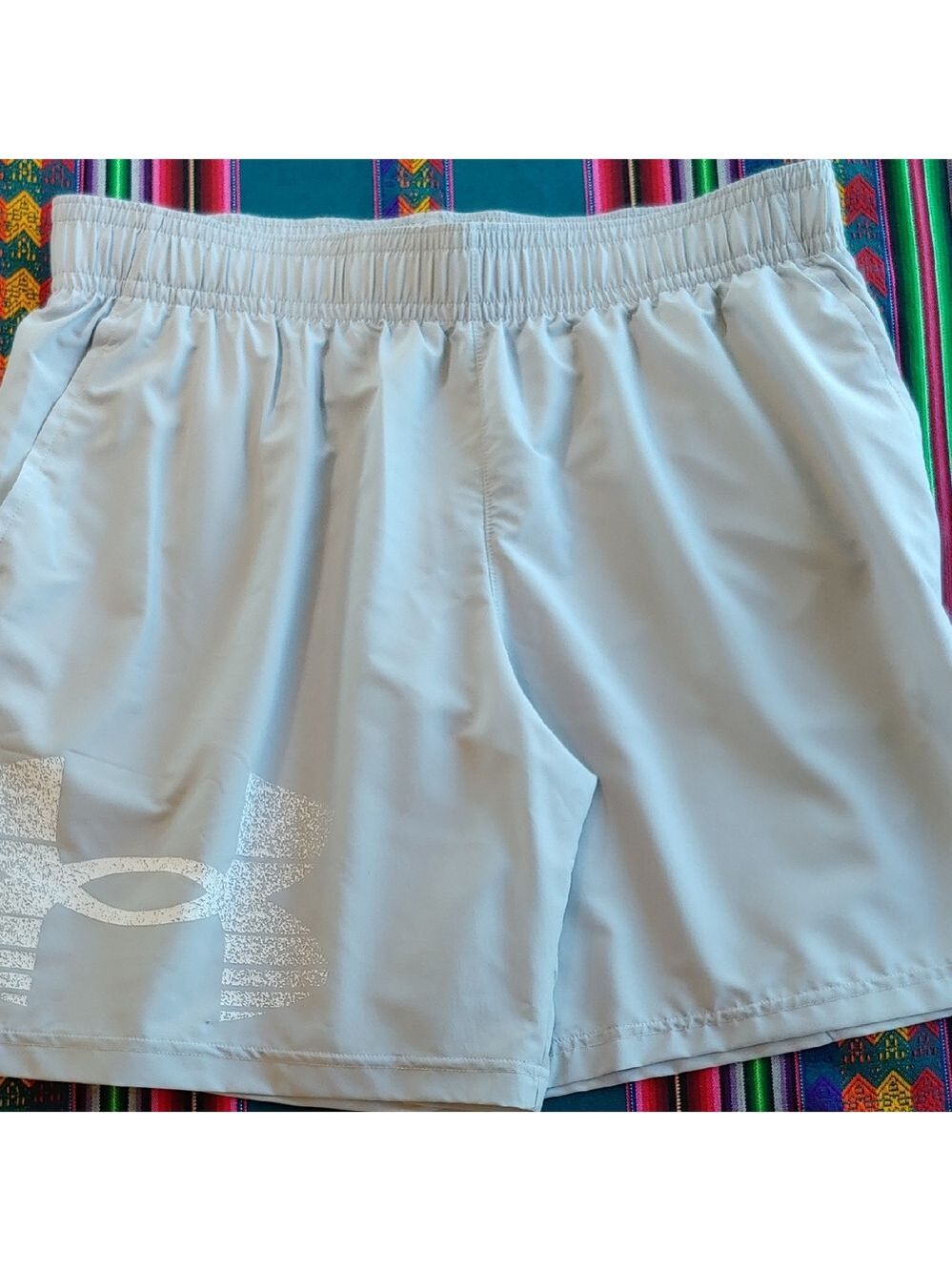 Under Armour Men's Athletic Graphic Shorts Light Grey size XL NWT - Picture 3 of 16